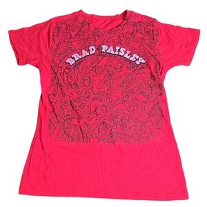Brad Paisley Band Tee, Red, Size Small